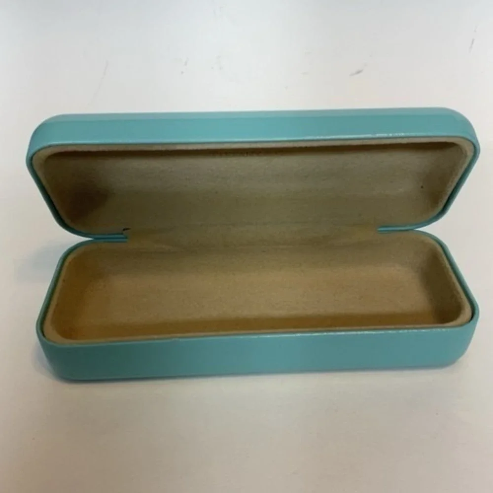 Tiffany & Co Robin's‎ Egg Blue Sunglasses Glasses Clam Shell Hard Case 6